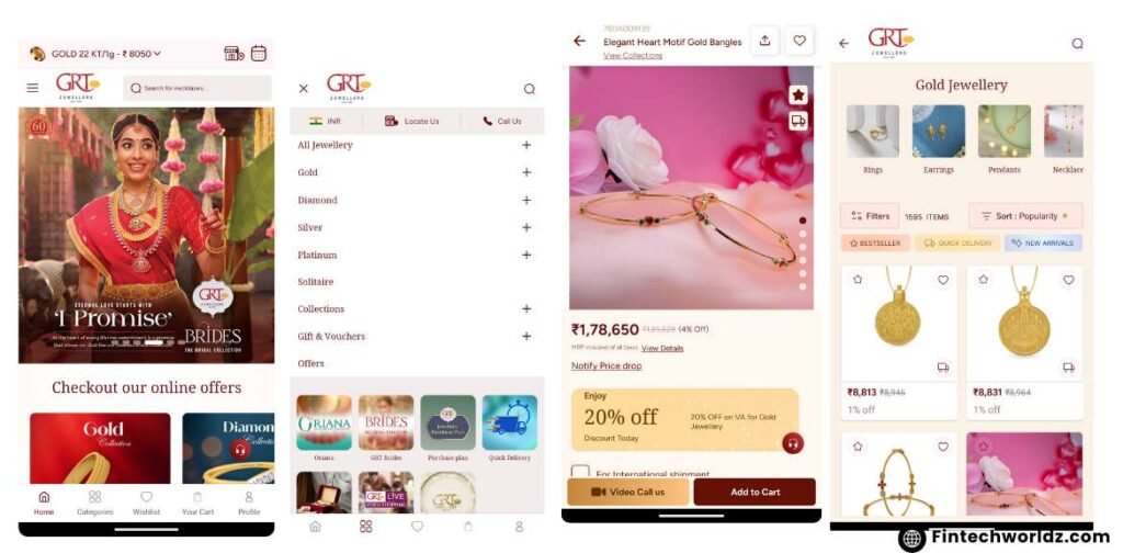 GRT Jewellers Online Shopping Application