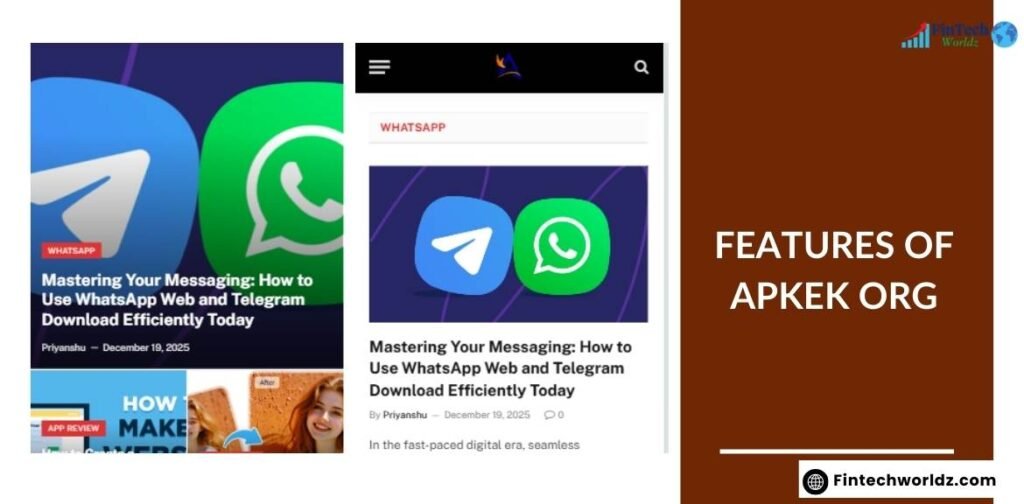 Features of Apkek org