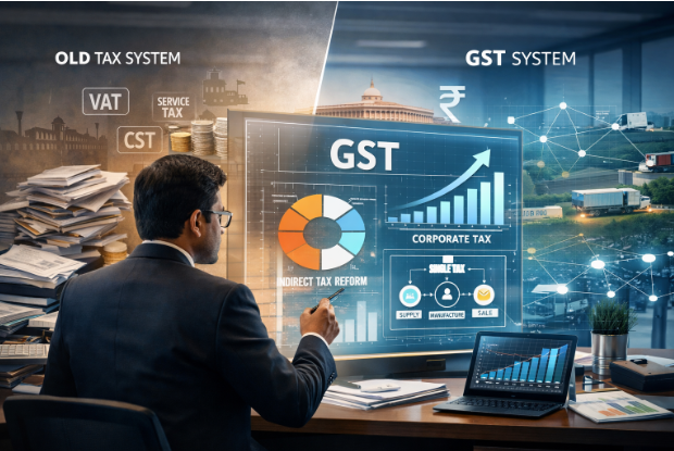 Impact of GST on Corporate Tax Structure and Indirect Tax Reforms in India